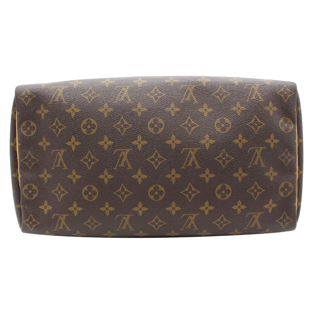 LOUIS VUITTON  Speedy 35 Monogram Canvas Satchel Bag Brown - Picture 7 of 12